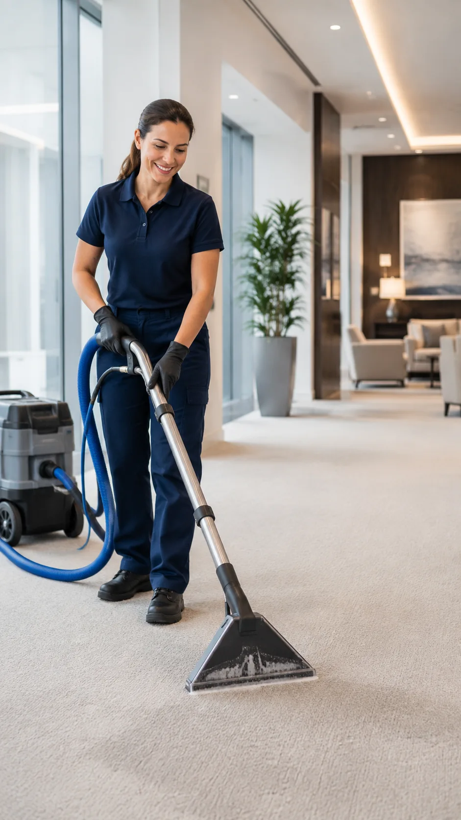 Service de nettoyage de tapis commercial Metrospec à Montréal